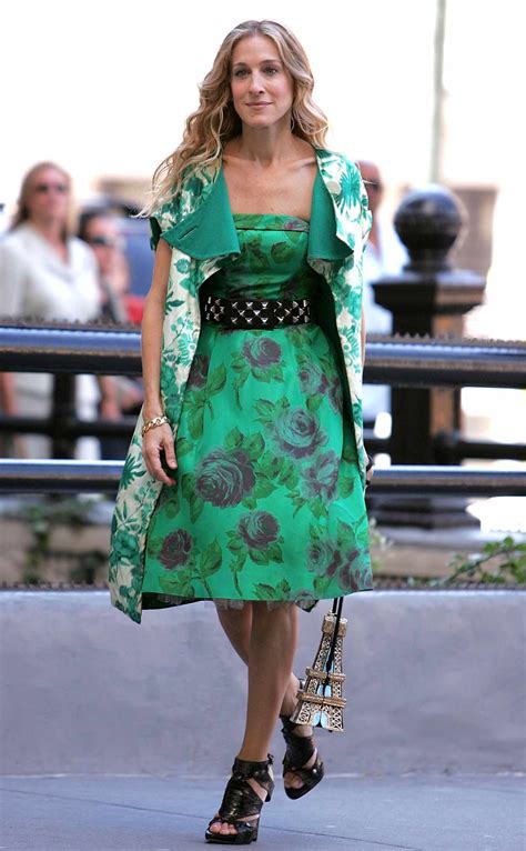 versace dress sex and the city|Sarah Jessica Parker Rewears Versace Dress on ‘SATC’ Revival.